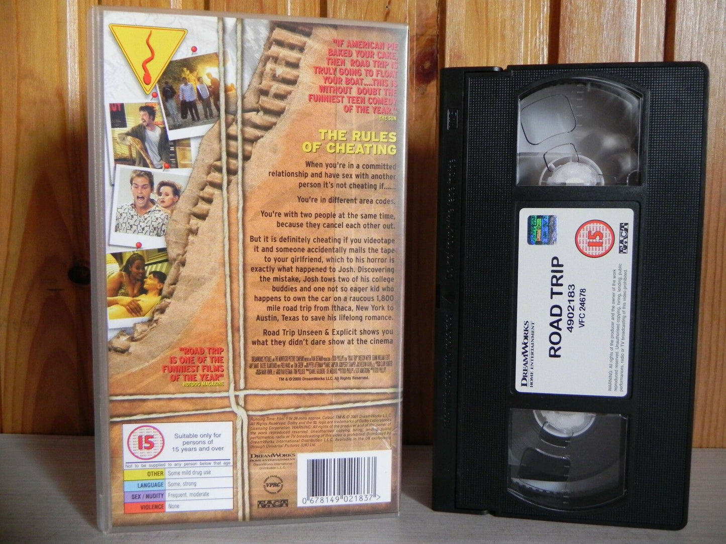 Road Trip - DreamWorks - Teens Comedy - Unseen & Explicit - Amy Smart - Pal VHS-