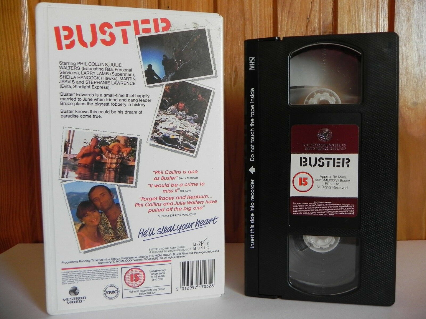 Buster - Vestron Video - Crime Comedy - Phil Collins - Julie Walters - Pal VHS-