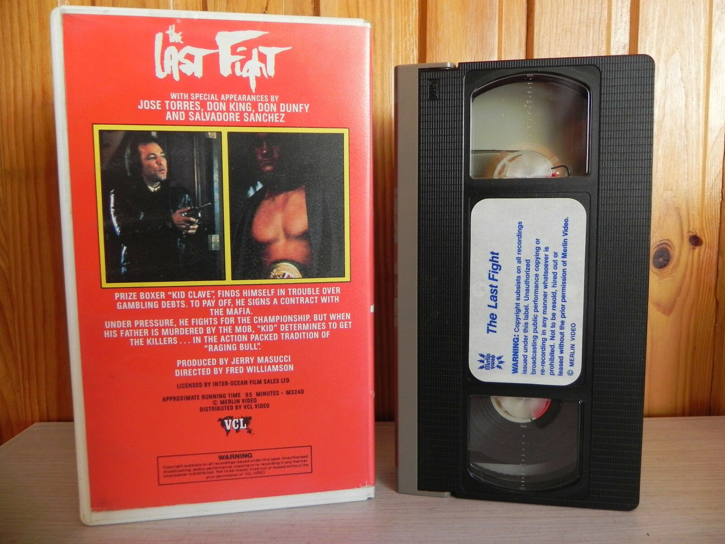 The Last Fight - Boxing Drama - Merlin Video - Pre-Cert - Willie Colon - Pal VHS-