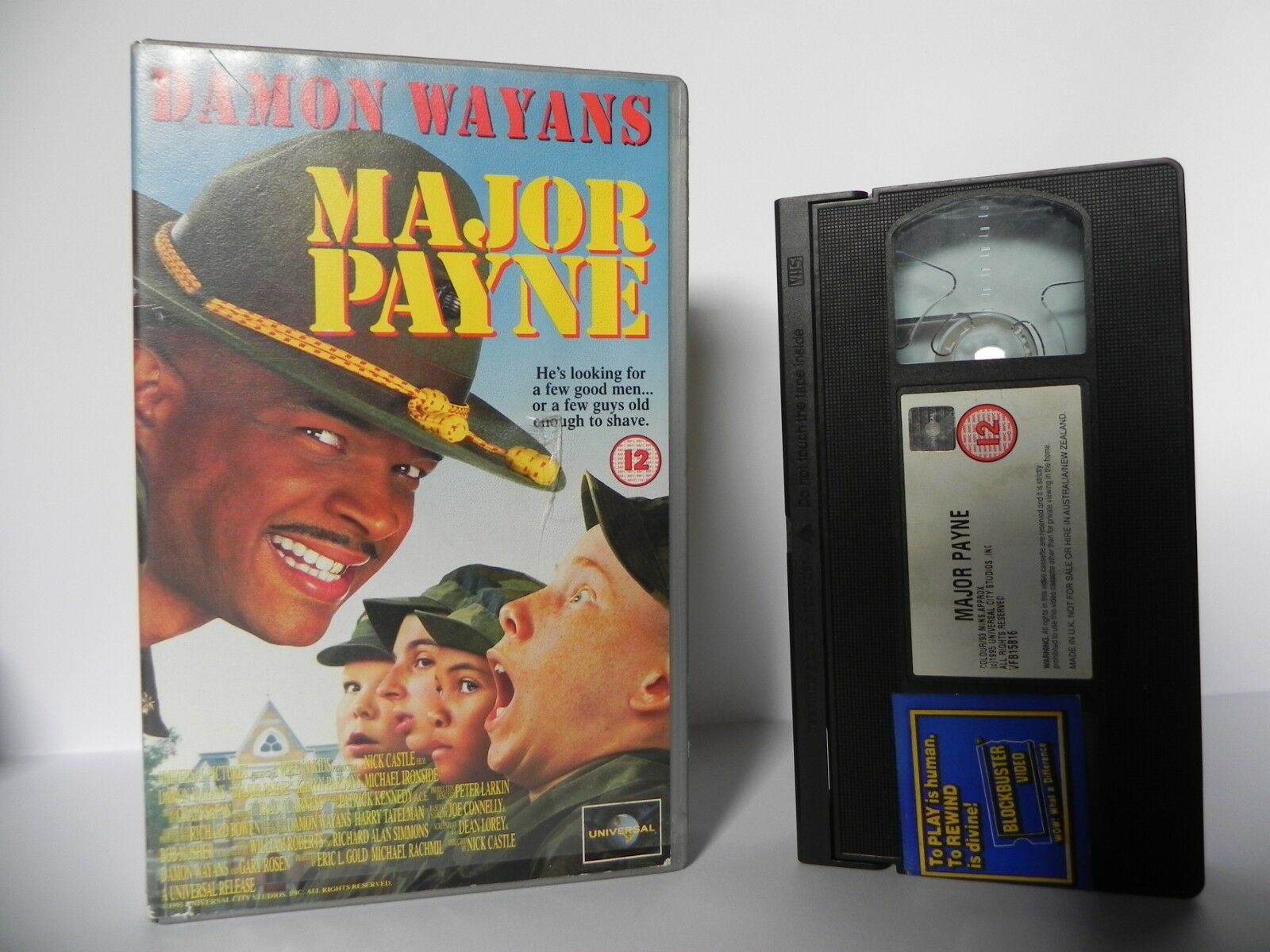 Major Payne - Large Box - Universal - Comedy - Ex-Rental - Damon Wayans - VHS-