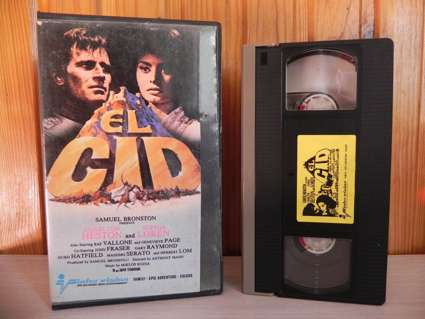 El Cid - Intervision - Drama - Charlton Heston - Sophia Loren - Pal VHS-