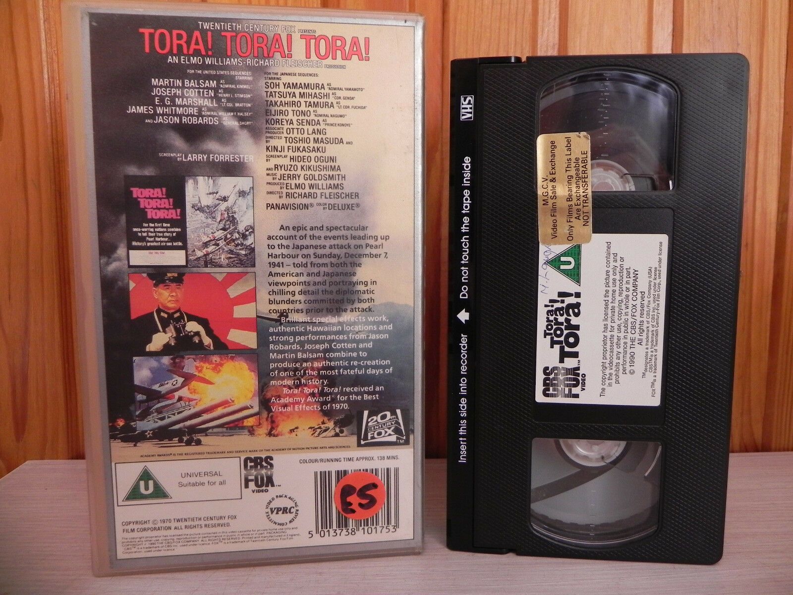 Tora! Tora! Tora! - CBS/FOX - Academy Award Winner - All Time Greats - Pal VHS-