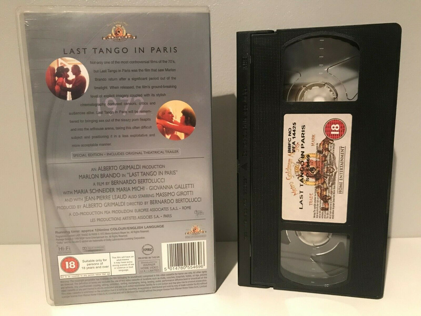 Last Tango In Paris; [Bernardo Bertolucci]: Romantic Drama - Marlon Brando - VHS-