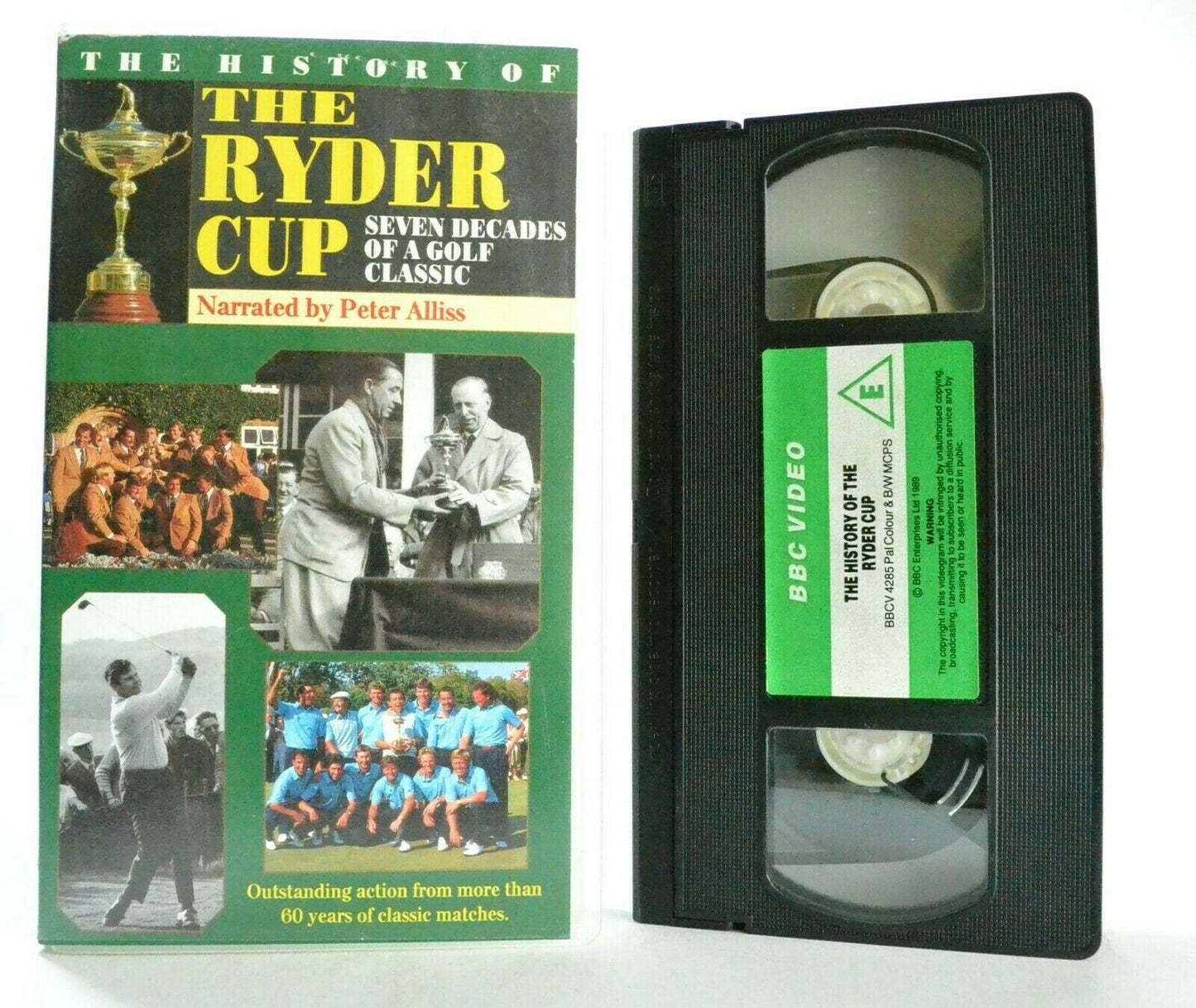 The History Of The Ryder Cup: By Peter Alliss - Golf Classic - Sports - Pal VHS-