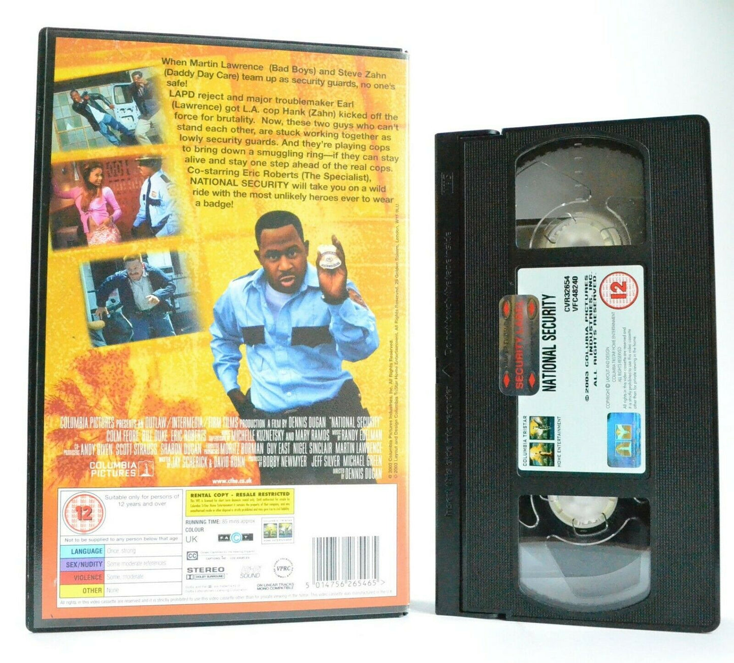 National Security: Action Comedy (2003) - Large Box - Martin Lawrence - Pal VHS-