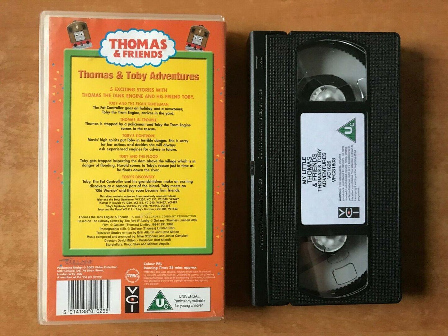Thomas And Friends: Thomas & Toby Adventures - Animated - Children's - Pal VHS-