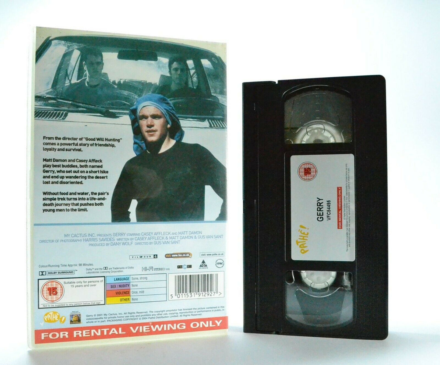 Gerry: Film By G.Van Sant - Drama - Large Box - Ex-Rental - Matt Damon - Pal VHS-