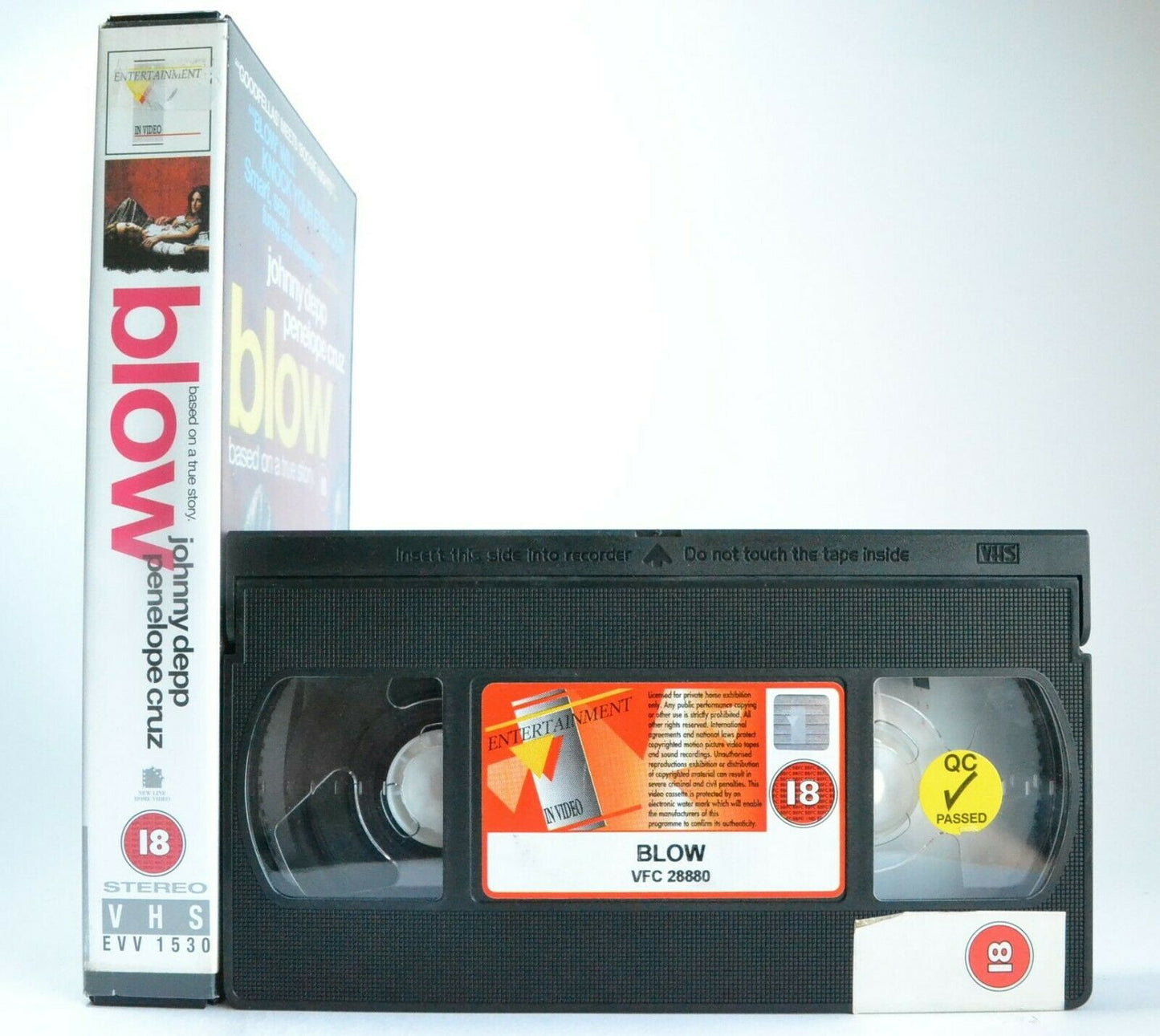 Blow: Based On True Story - Crime/Drama (2001) - Large Box - J.Depp/P.Cruz - VHS-