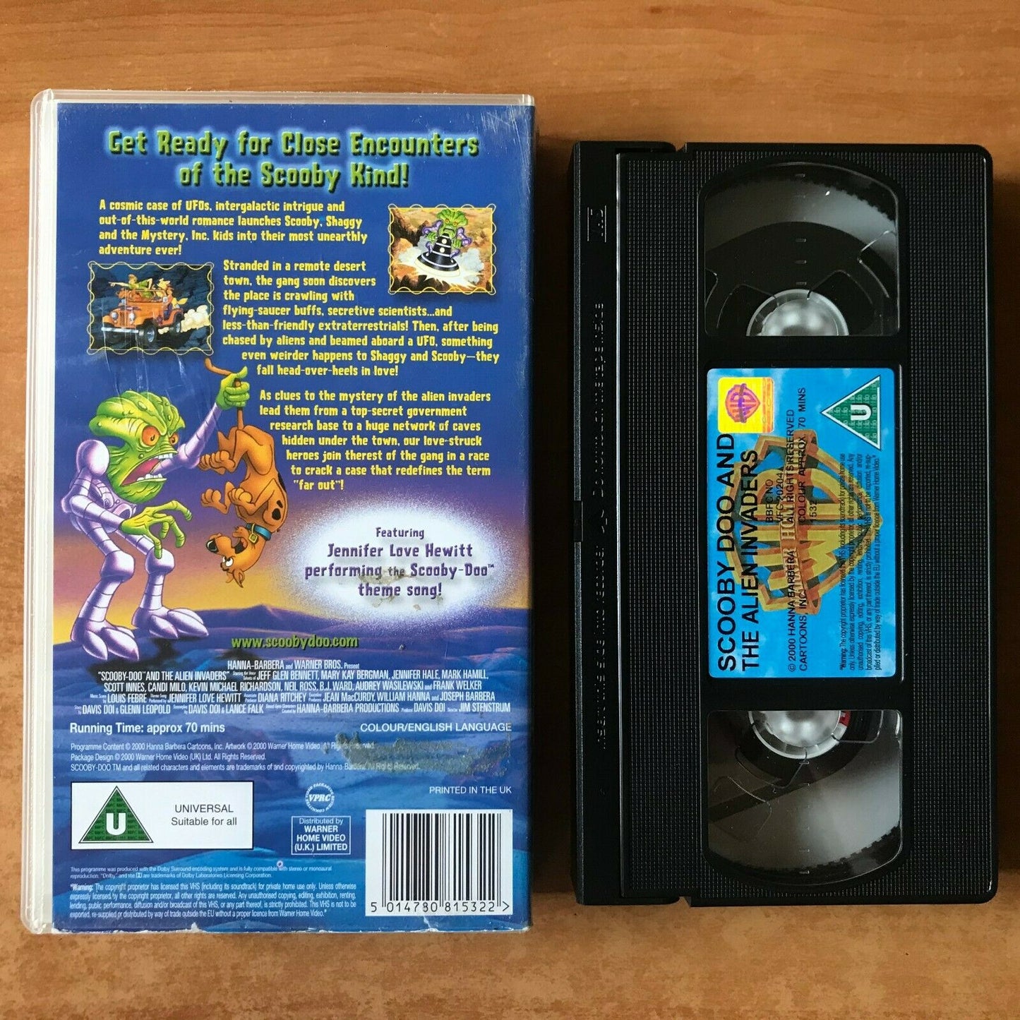 Scooby-Doo And The Alien Invaders - Animated [Jennifer Love Hewitt] Kids - VHS-