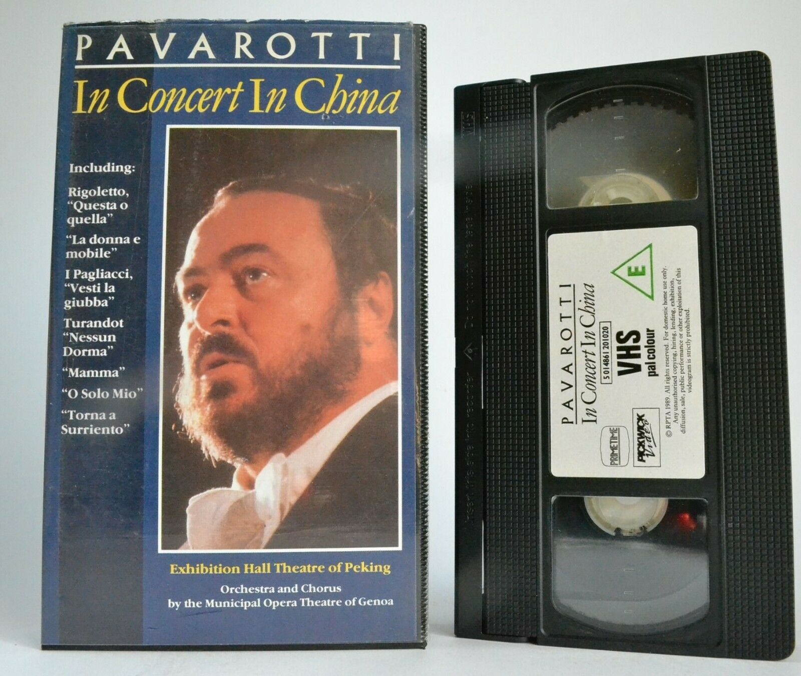Luciano Pavarotti: Concert In China [Exhinition Hall Theatre/Pekin] Opera - VHS-
