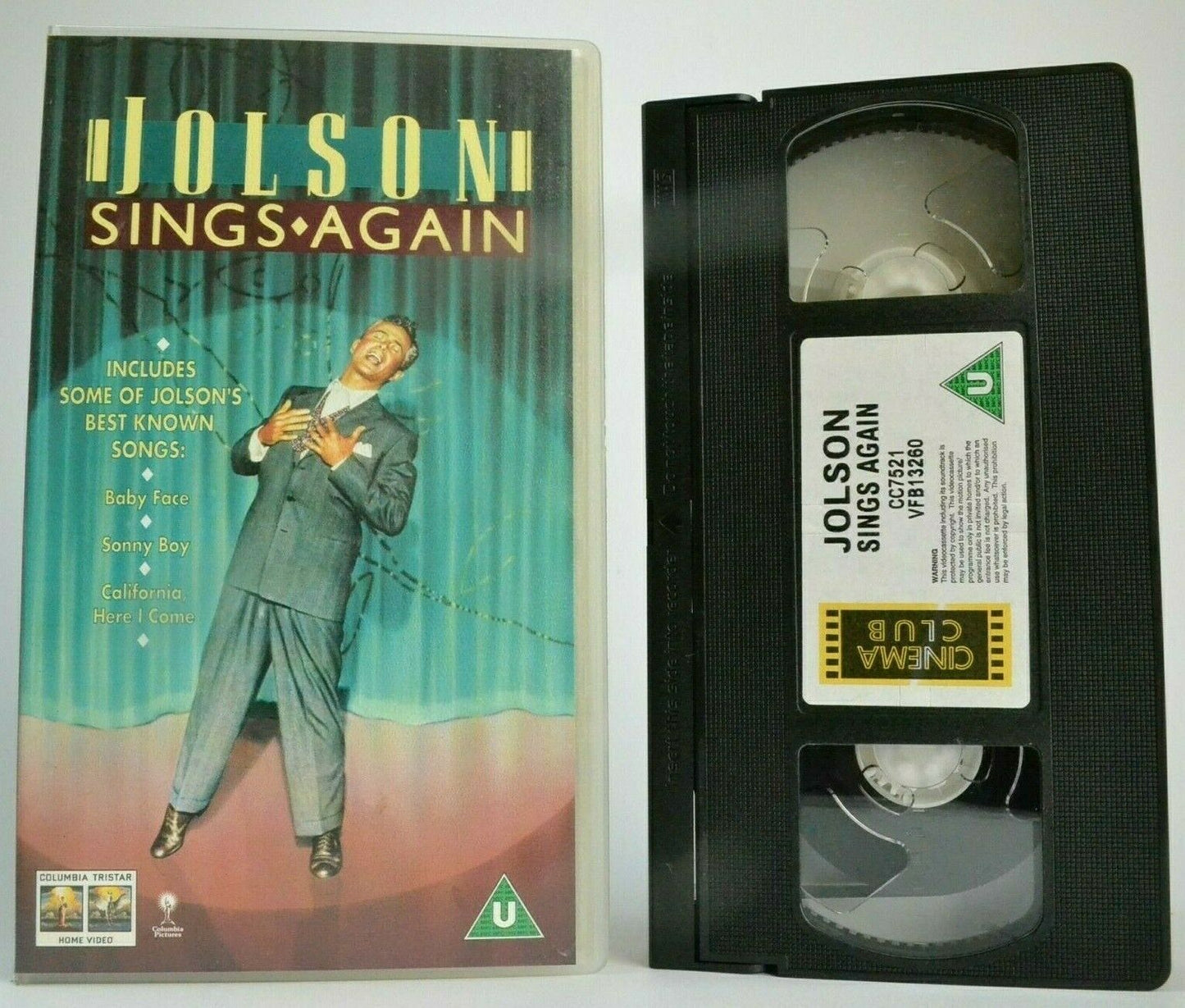 Jolson Sings Again (1949): Musical Extravaganza - Drama - Larry Parks - Pal VHS-