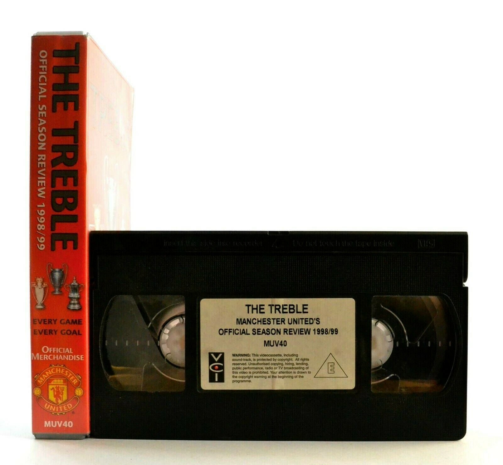 Manchester United: The Treble - Season 1998/99 - Football - Sports - Pal VHS-