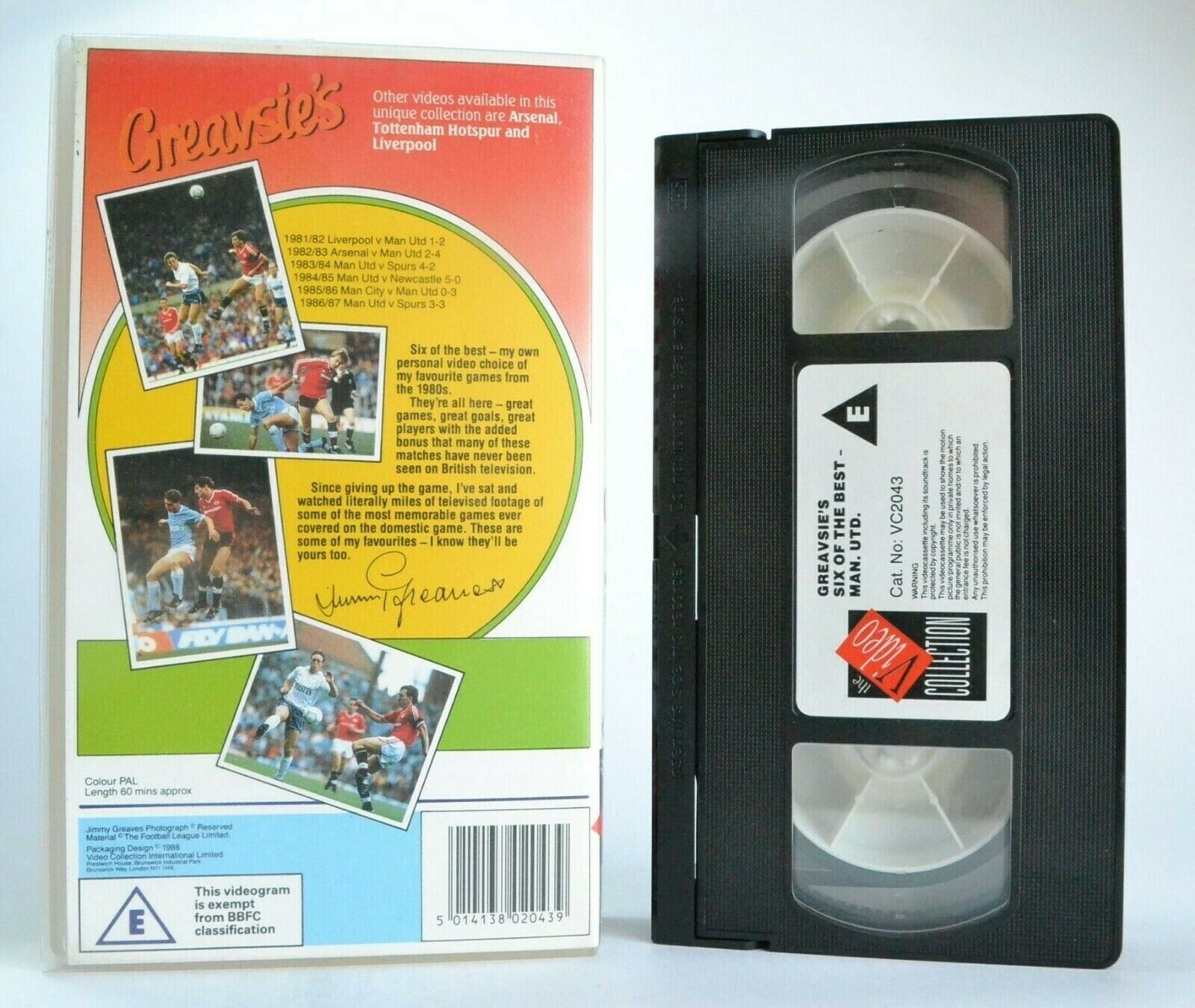 Manchester United: 6 Of The Best Matches From The 80's - Football - Sports - VHS-