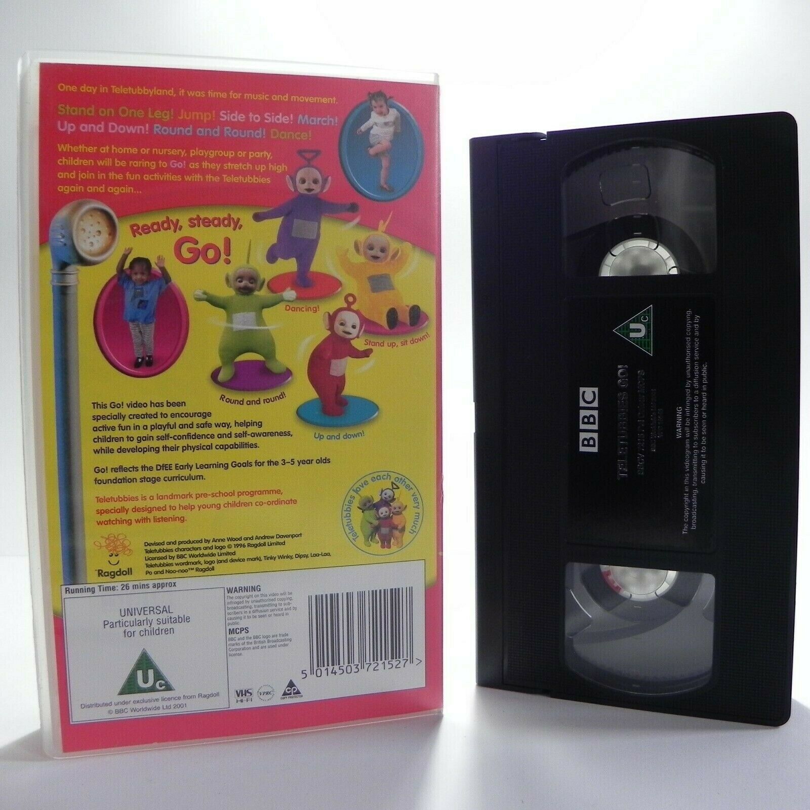 Teletubbies: Go!: Heads Shoulders, Knees & Toes - Learning - Educational - VHS-