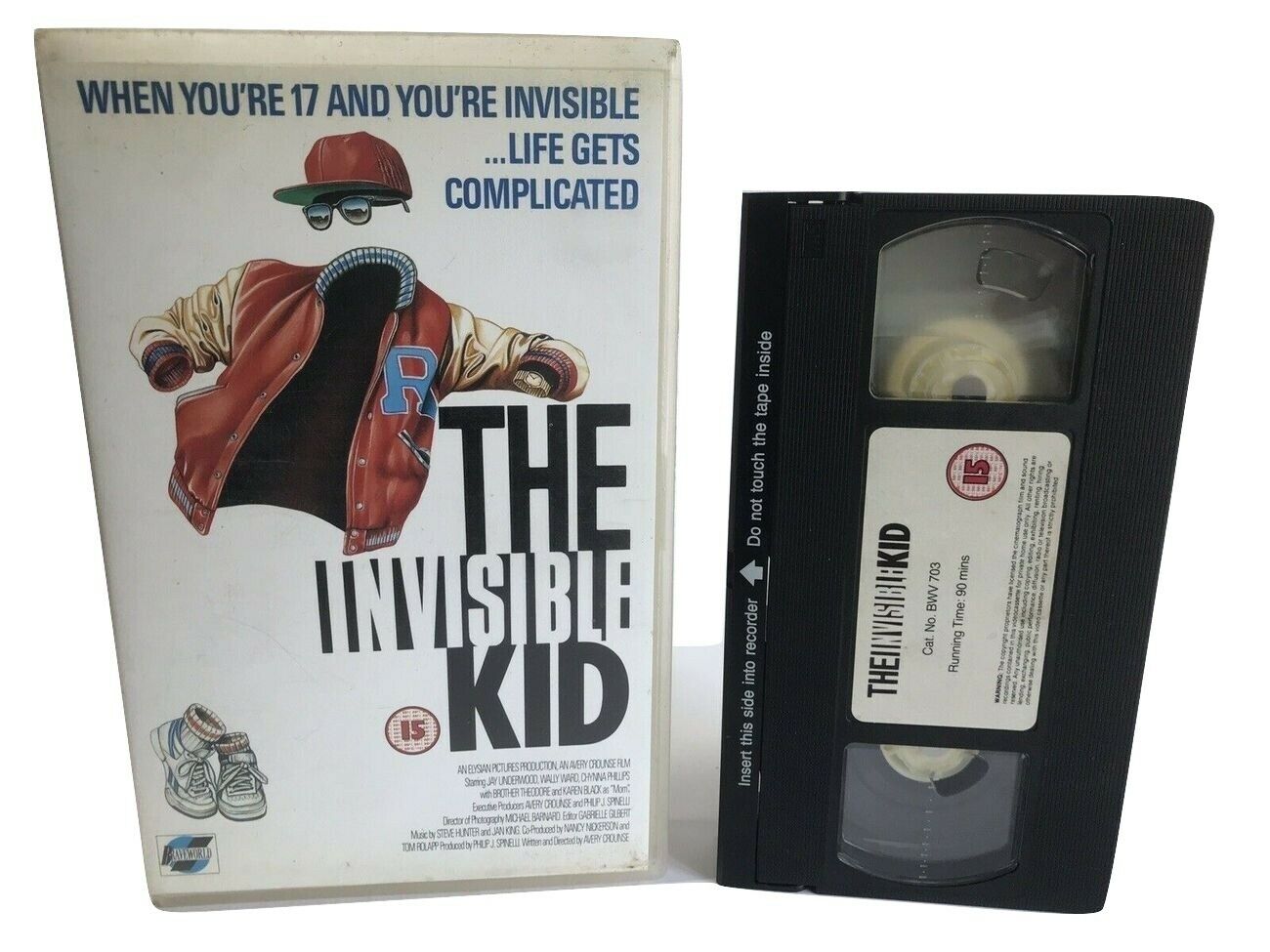 The Invisible Kid: (1988) Cult Comedy/Braveworld - Jay Underwood - Large Box OOP VHS-
