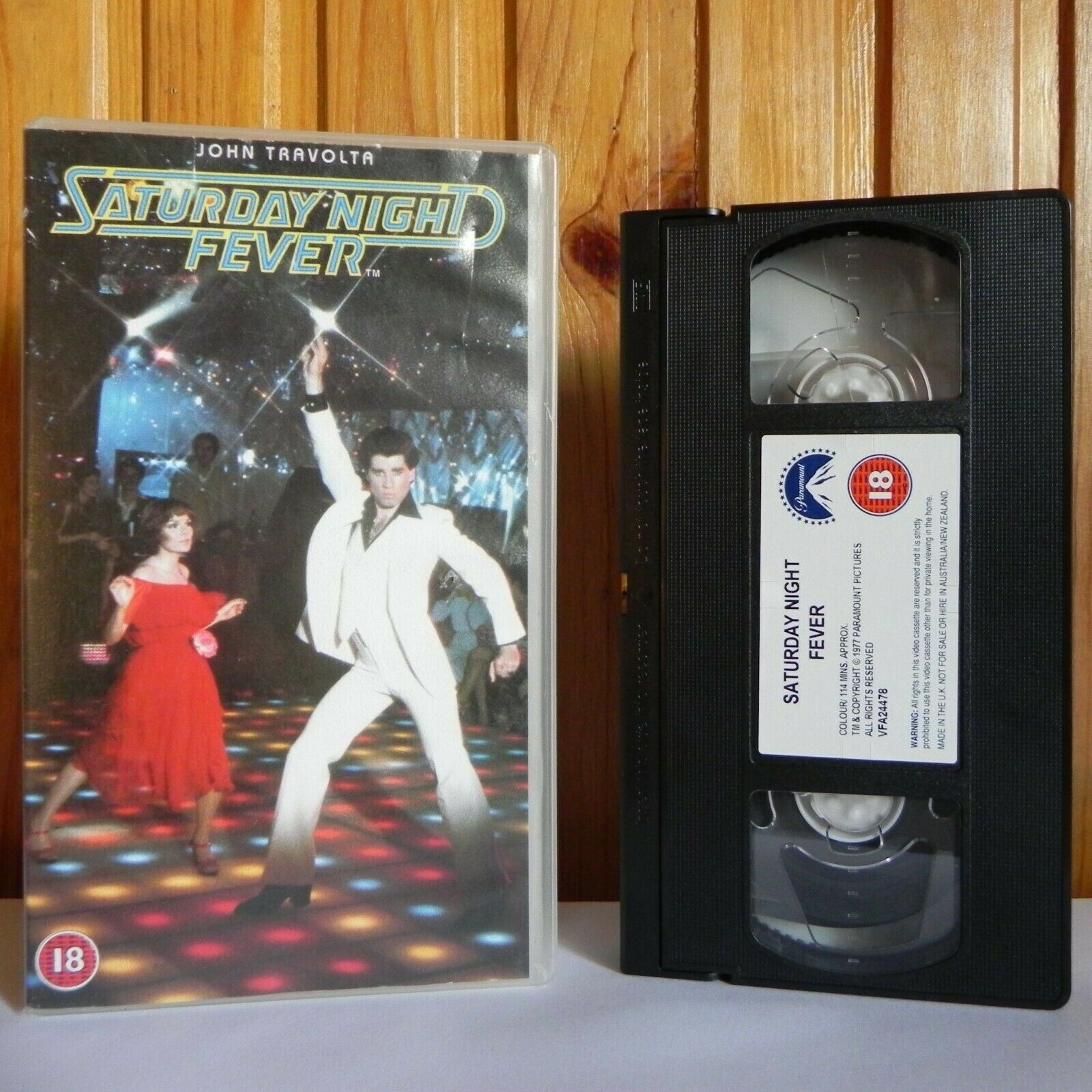 Saturday Night Fever - Paramount - Musical - Cert (18) - John Travolta - Pal VHS-