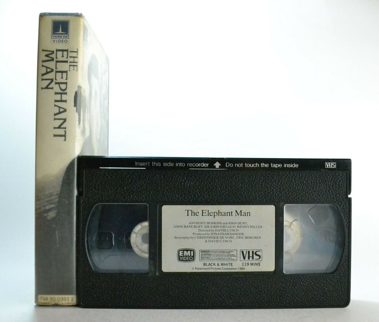 The Elephant Man: (1980) Anthony Hopkins - Thorn Emi - Pre Cert - Drama - VHS-