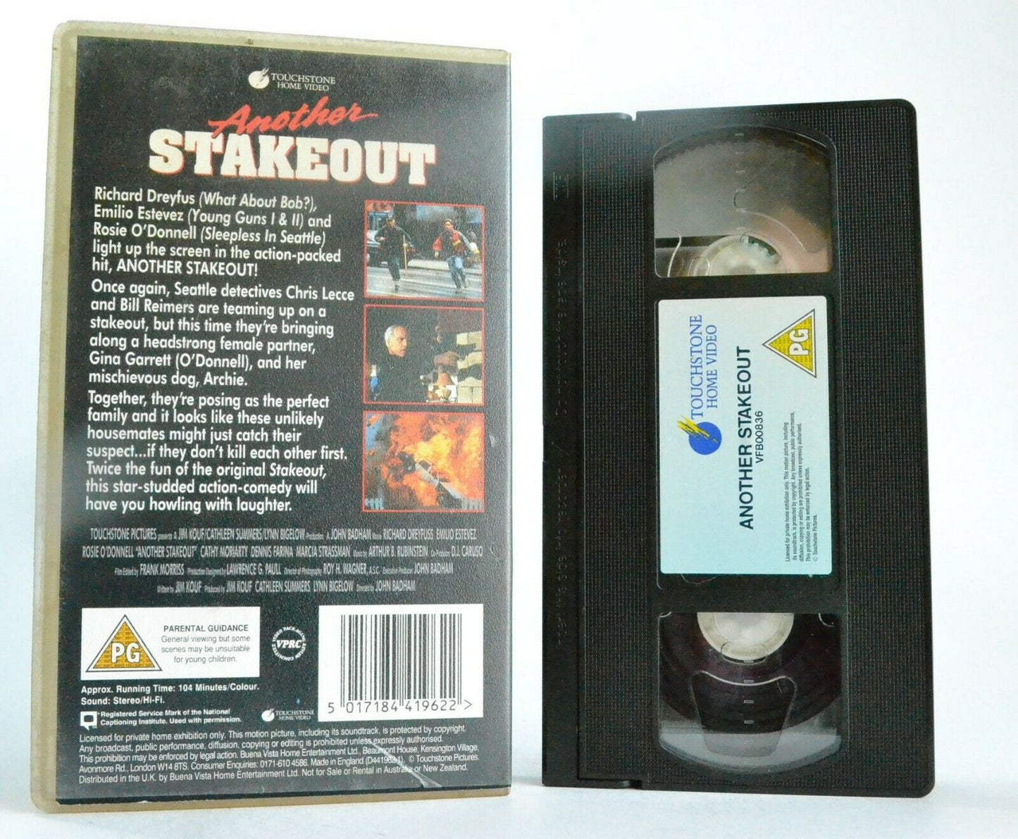 Another Stakeout - Action Adventure - Richard Dreyfuss/Emilio Estevez - Pal VHS-
