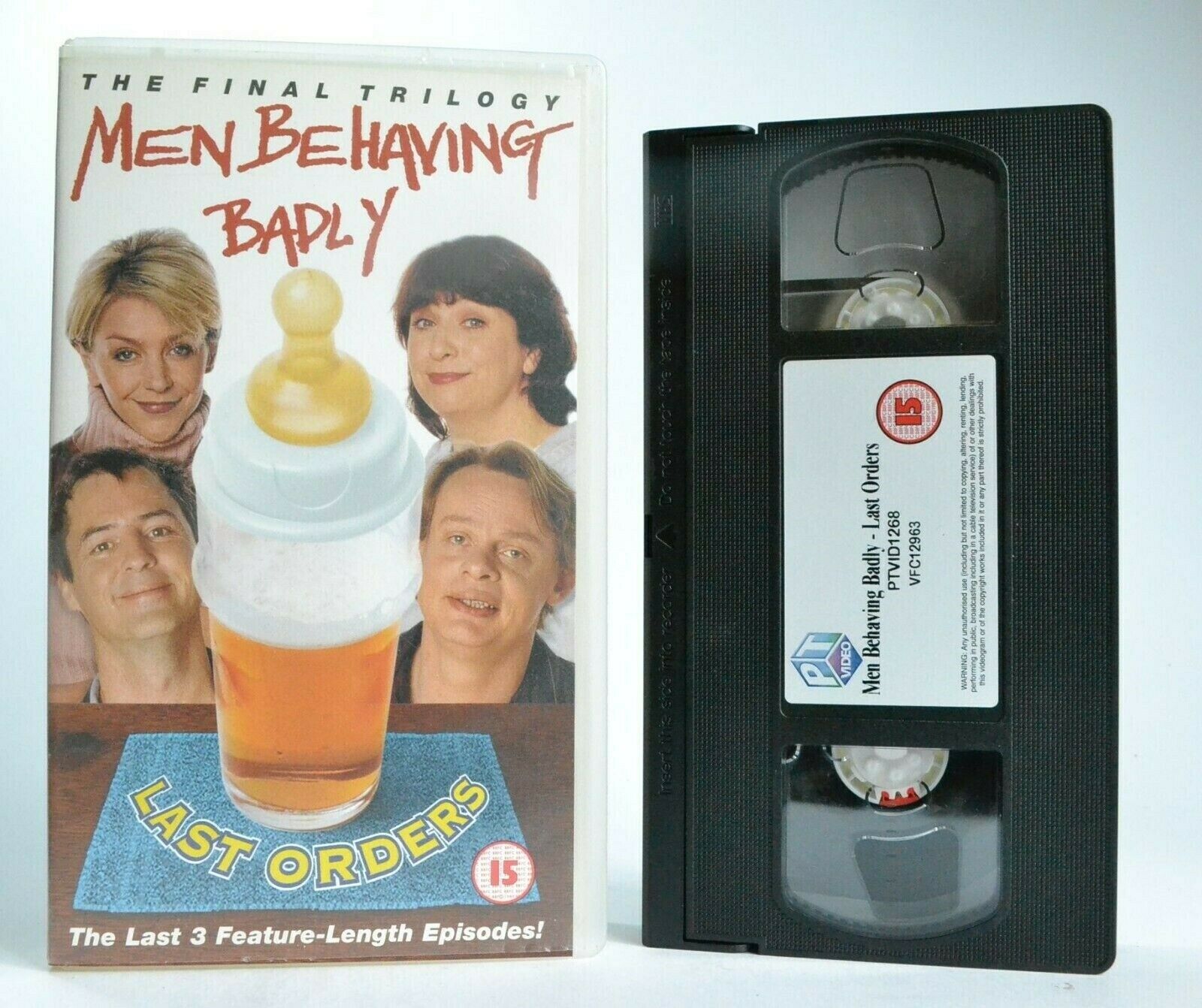 Men Behaving Badly: The Final Trilogy (Last Orders) - Situation Comedy - Pal VHS-