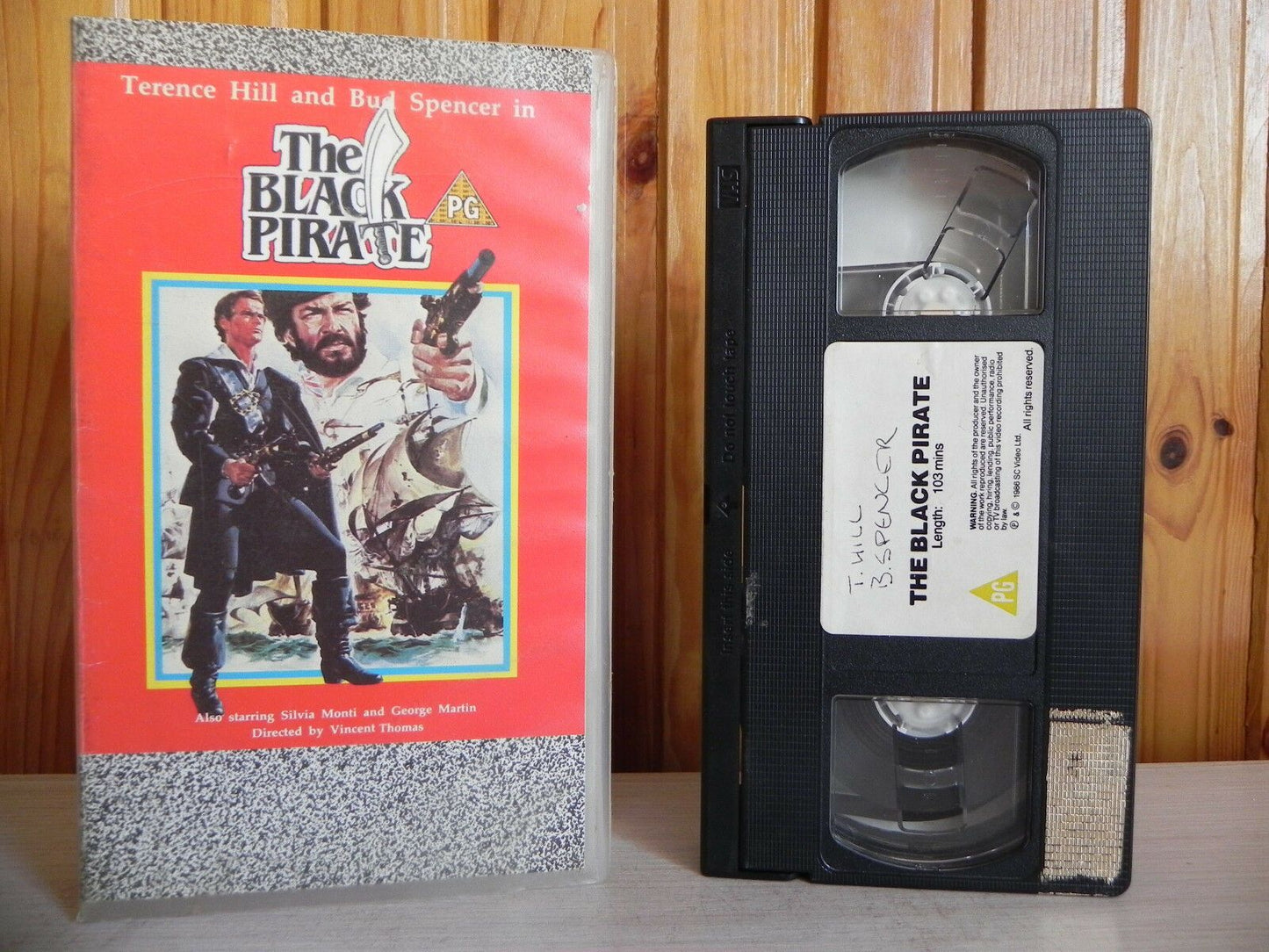 The Black Pirate - Adventure - Terence Hill - Bud Spencer - Silvia Monti - VHS-