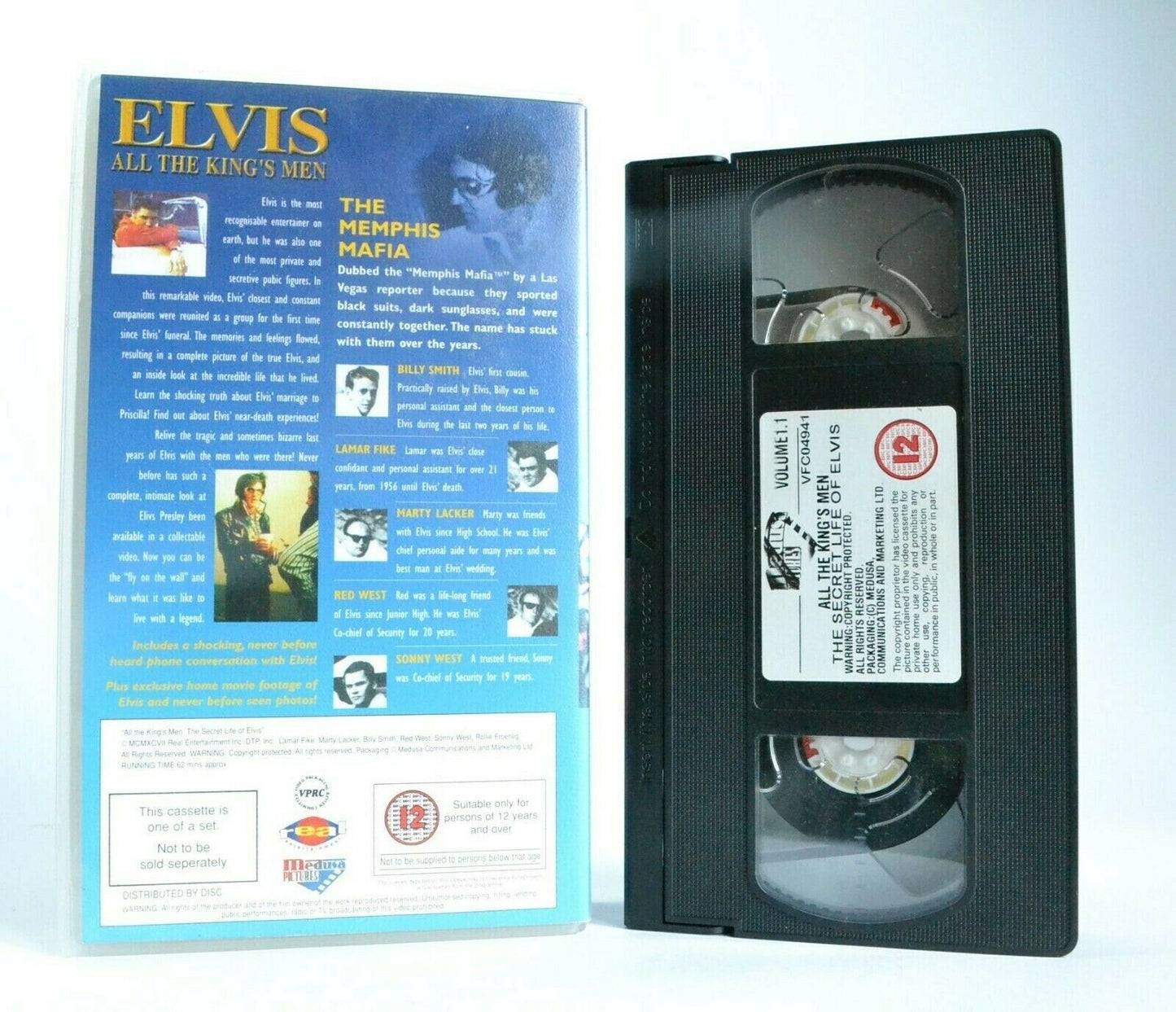 Elvis Presley: All The King's Men - Documentary - The Memphis Mafia - Pal VHS-
