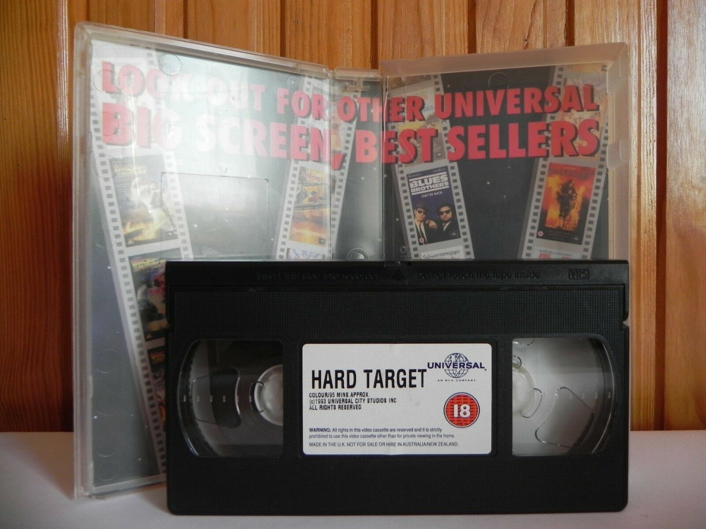Hard Target - Universal - Action - Van Damme - Uncensored Version - Pal VHS-