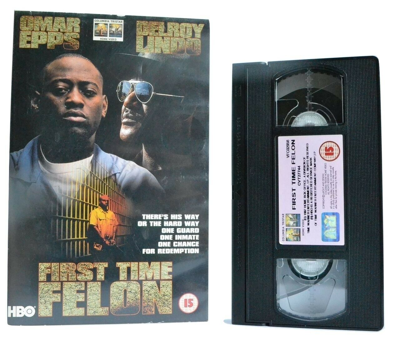 First Time Felon (1997): Prison Drama - Large Box - Ex-Rental - Omar Epps - VHS-