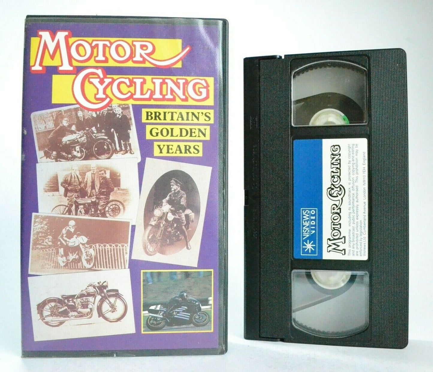 Motor Cycling: Britain's Golden Years - By Murray Walker - Motorsports - Pal VHS-