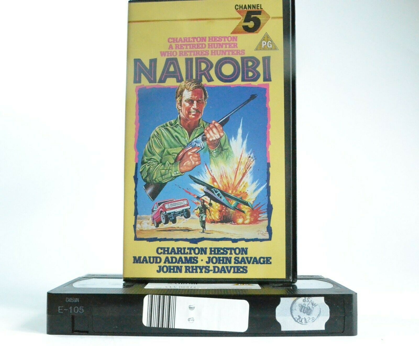 Golden　Pal　Heston　Charlton　Market　Channel　Class　Nairobi,　LTD　Vs.　VHS　Black　1987　–　Movies　5,　Hunters,