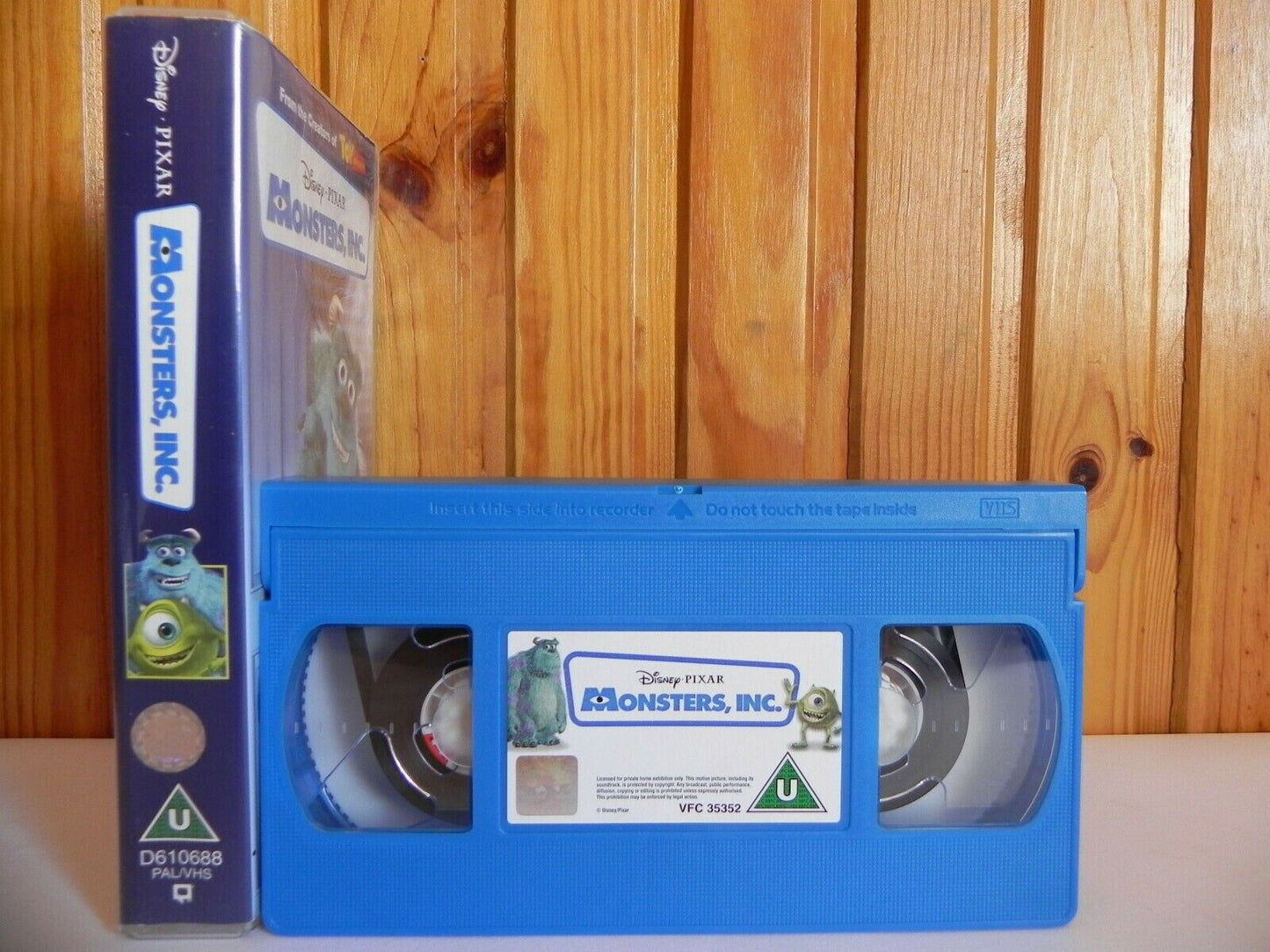 Monsters, INC. - Disney - Pixar - VHS Bonus Features - Animated - Kids - Pal VHS-
