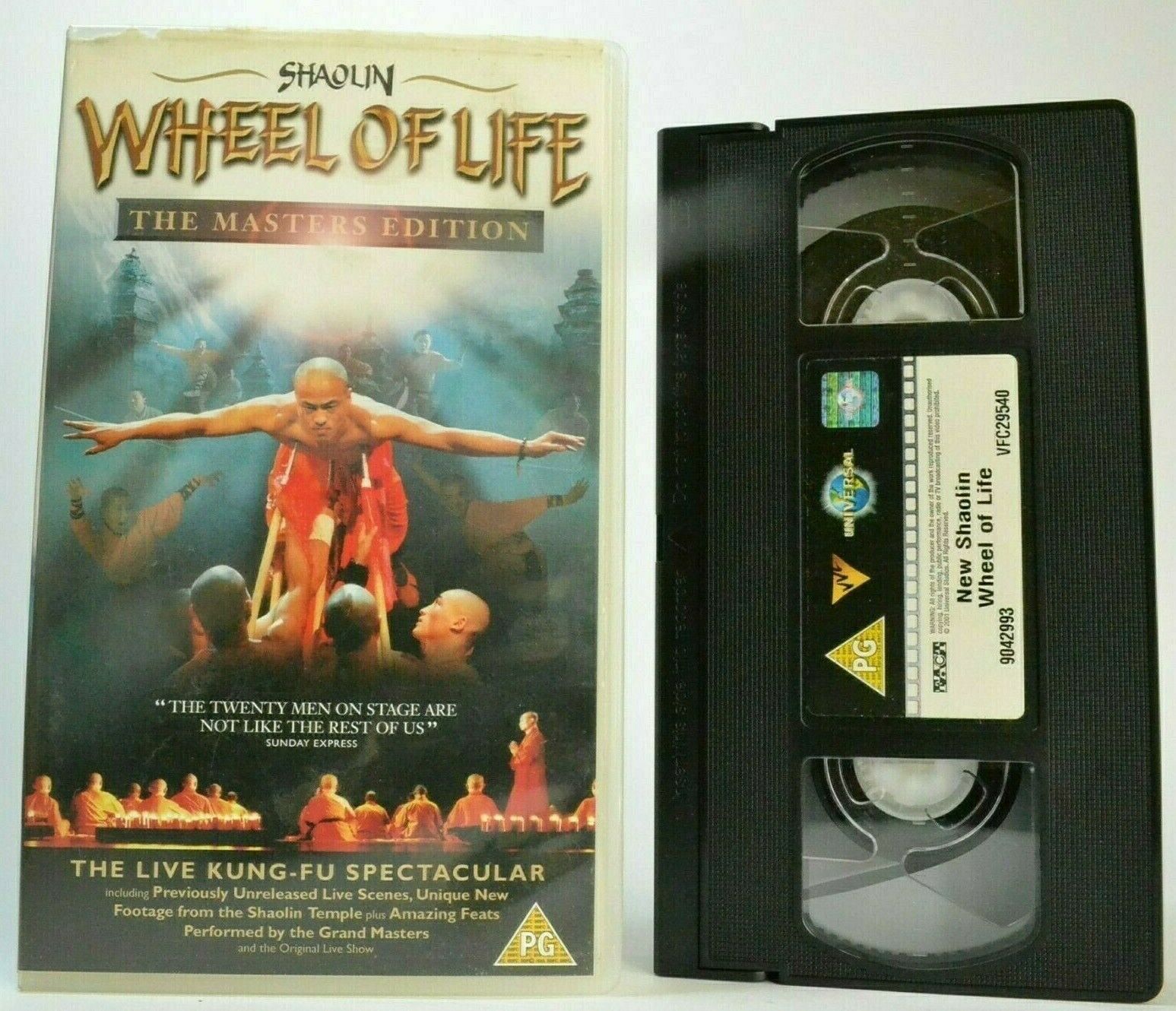 Shaolin: Wheel Of Life [Master Edition] Kung-Fu (John Hurt) Buddhist Monks - VHS-