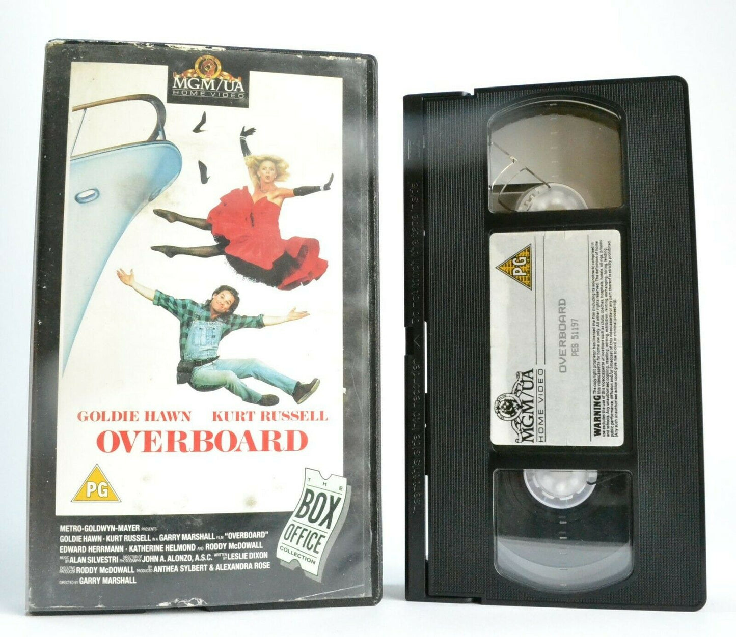 Overboard: (1987) MGM/UA - Cult Romantic Comedy - Goldie Hawn/Kurt Russell - VHS-
