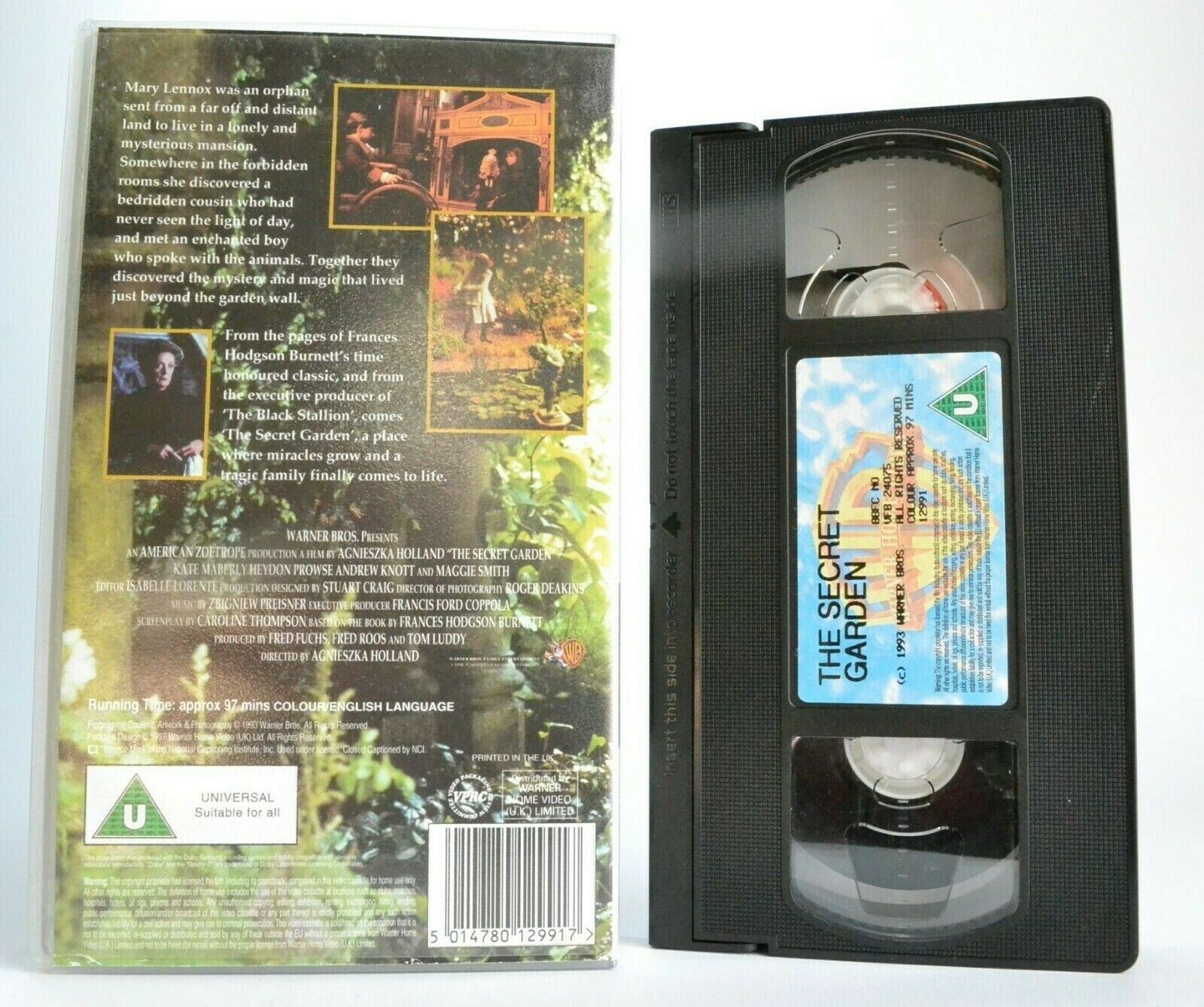 The Secret Garden (1993); [Frances Hodgson Burnett] - Dramatic Fantasy - Pal VHS-