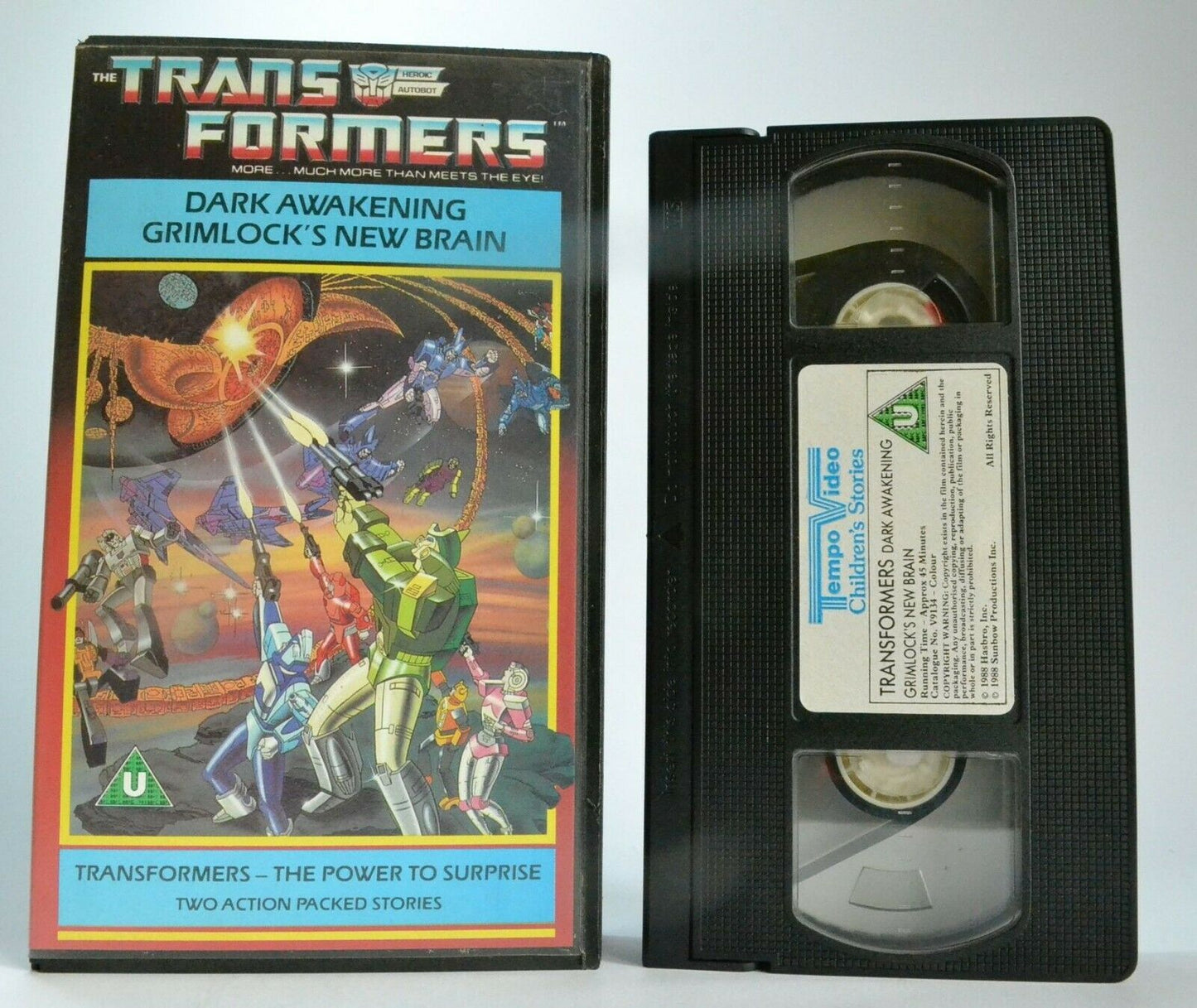 Trans Formers: Dark Awakening (Tempo Video) - Animated Adventures - Kids - VHS-