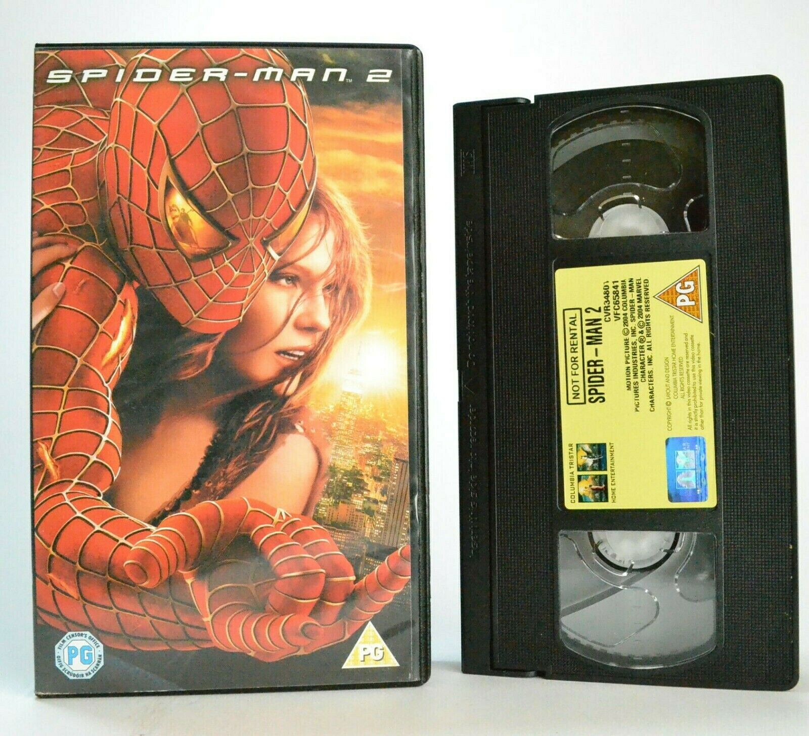 Spider-Man 2 - Columbia - Superhero Movie - Adventure - Tobey Maguire - Pal VHS-