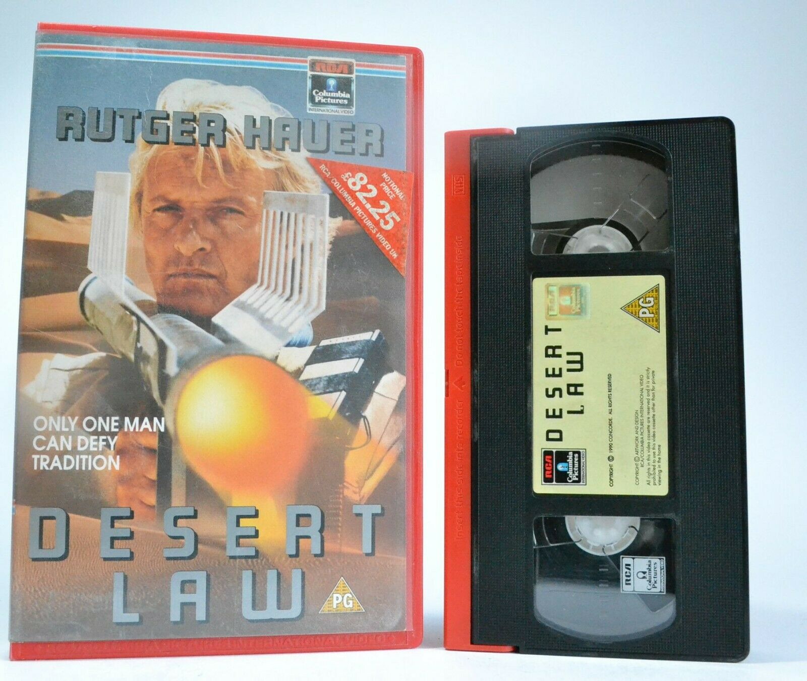 Desert Law (1992): Action/Adventure - Large Box - Rutger Hauer/Omar Sharif - VHS-