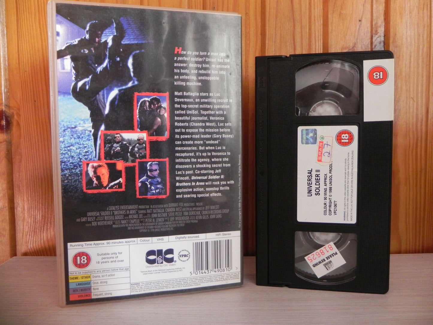 Universal Soldier 2 - Big Box - Ex-Rental - Martial Arts - Sci-Fi - Action - VHS-