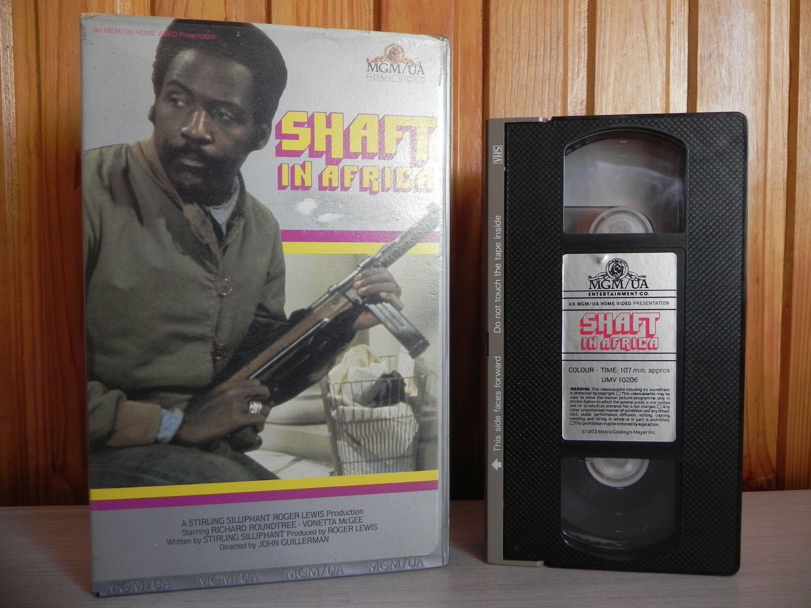 Shaft In Africa - MGM Video - Big-Box - Pre-Cert - Richard Roundtree - Pal VHS-