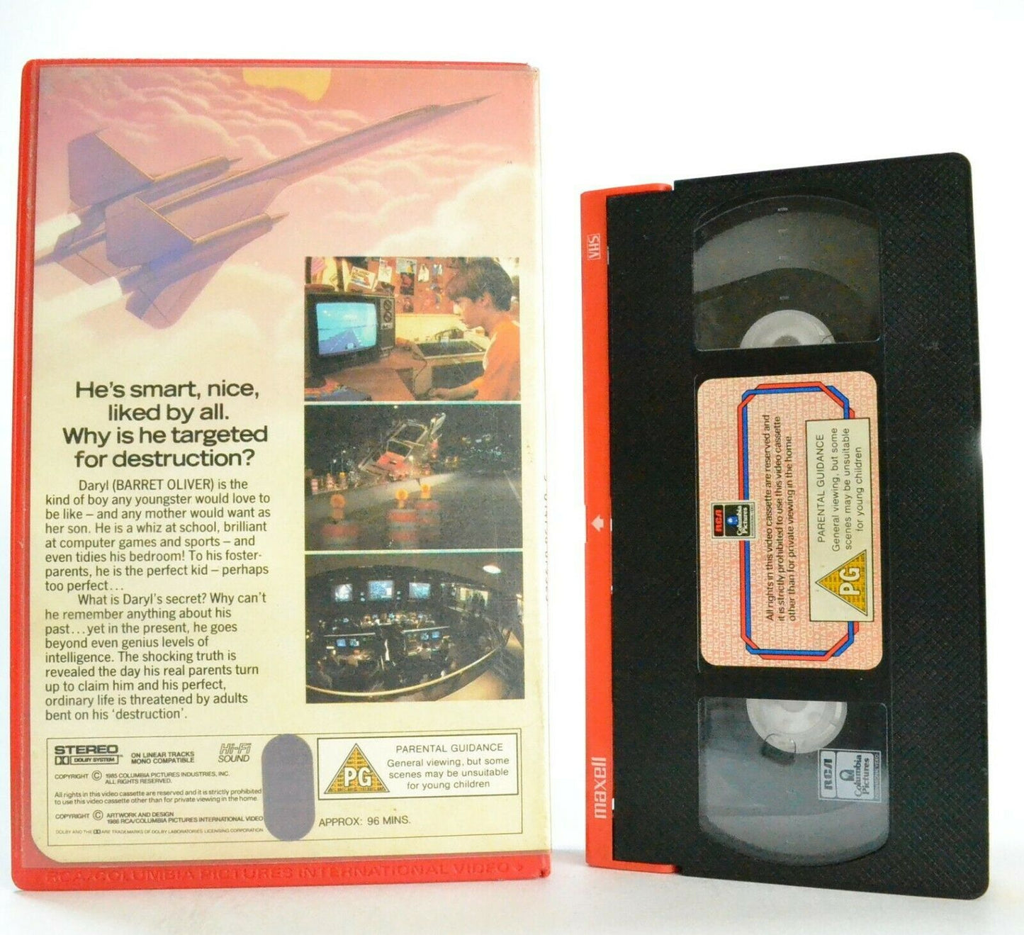 D.A.R.Y.L. (1985): Sci-Fi - Large Box - Experiment In Artificial Intelligence - Pal VHS-