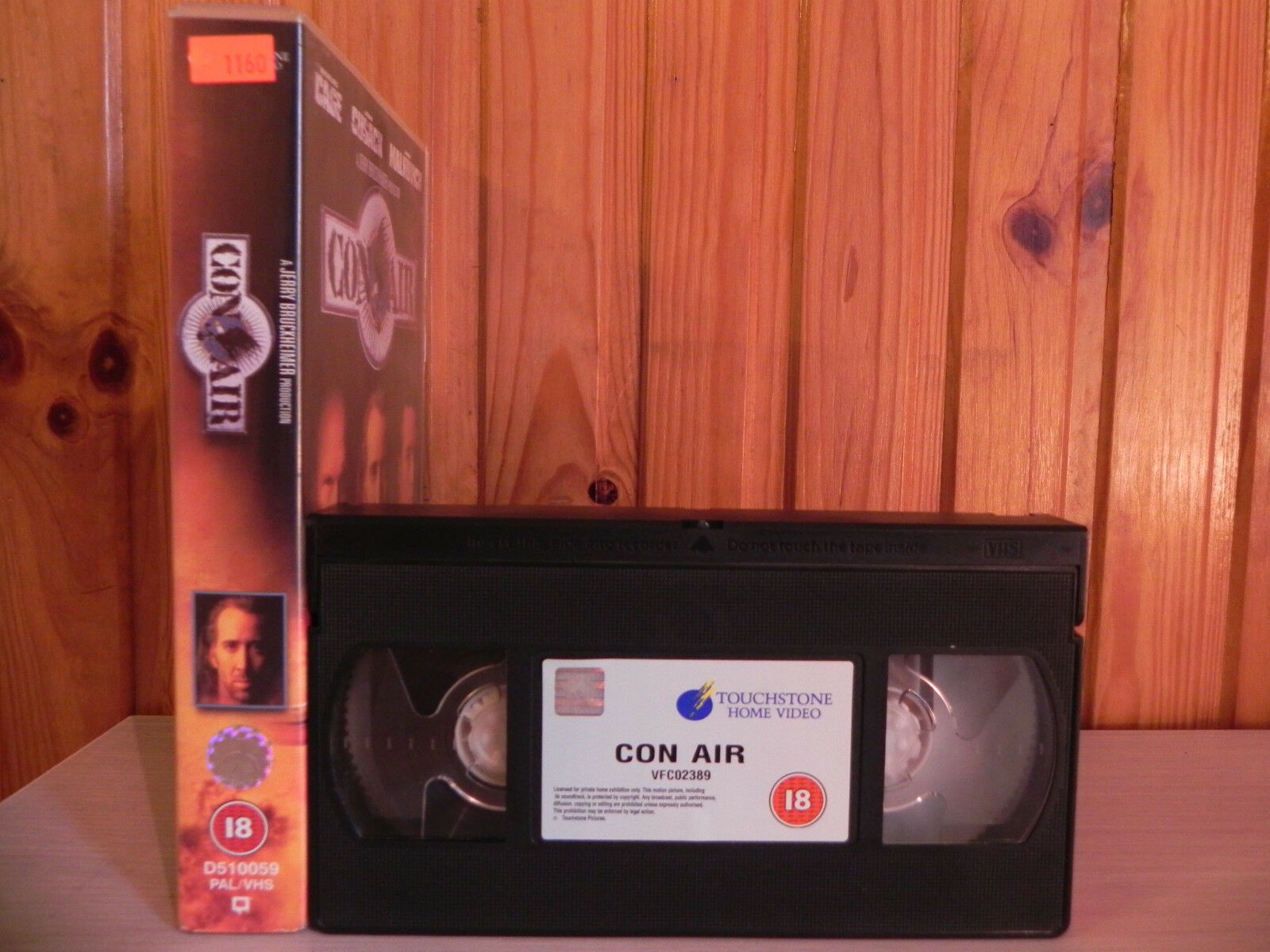 CON AIR - Cage / Cussack / Malkovich - Big Box Action - Ex-Rental Video - VHS-