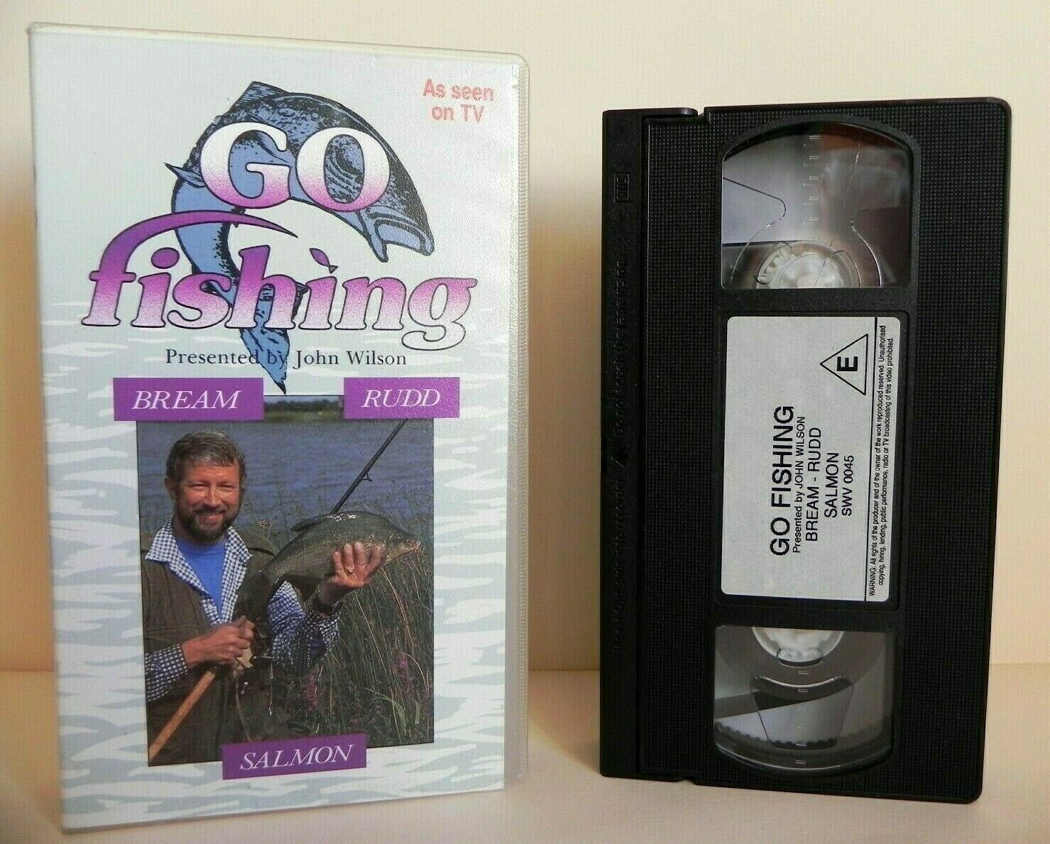 Go Fishing: By John Wilson - Bream - Rudd - Salmon - Sports - Pal VHS-