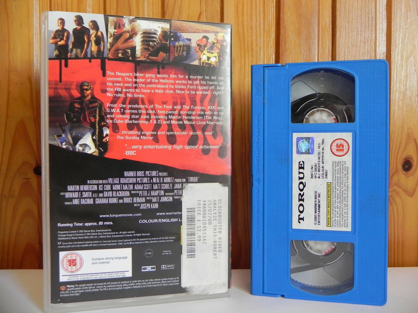 Torque - Warner - Action - Ice Cube - Monet Mazur - Large Box - Pal VHS-