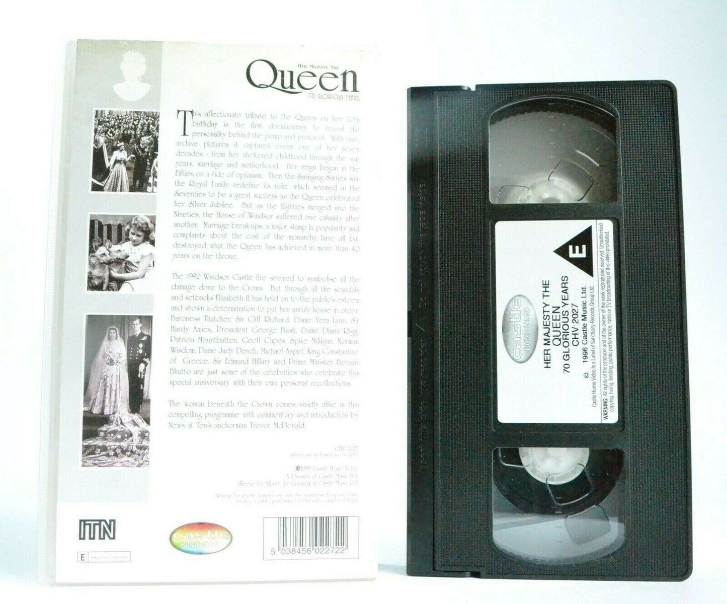 Her Majesty The Queen: 70 Glorious Years - Documentary - Trevor McDonald - VHS-
