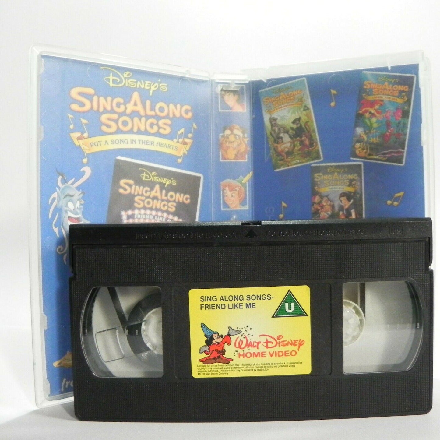 Disney's Sing Along Songs: Friend Like Me - Aladdin Fun - Children's - Pal VHS-