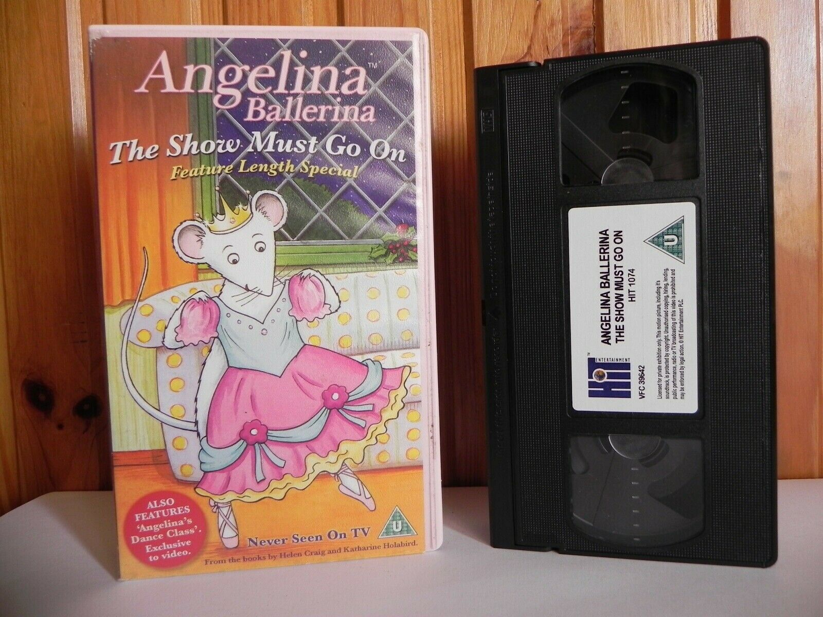 Angelina Ballerina: The Show Must Go On - Animated - Adventure - Kids - Pal VHS-