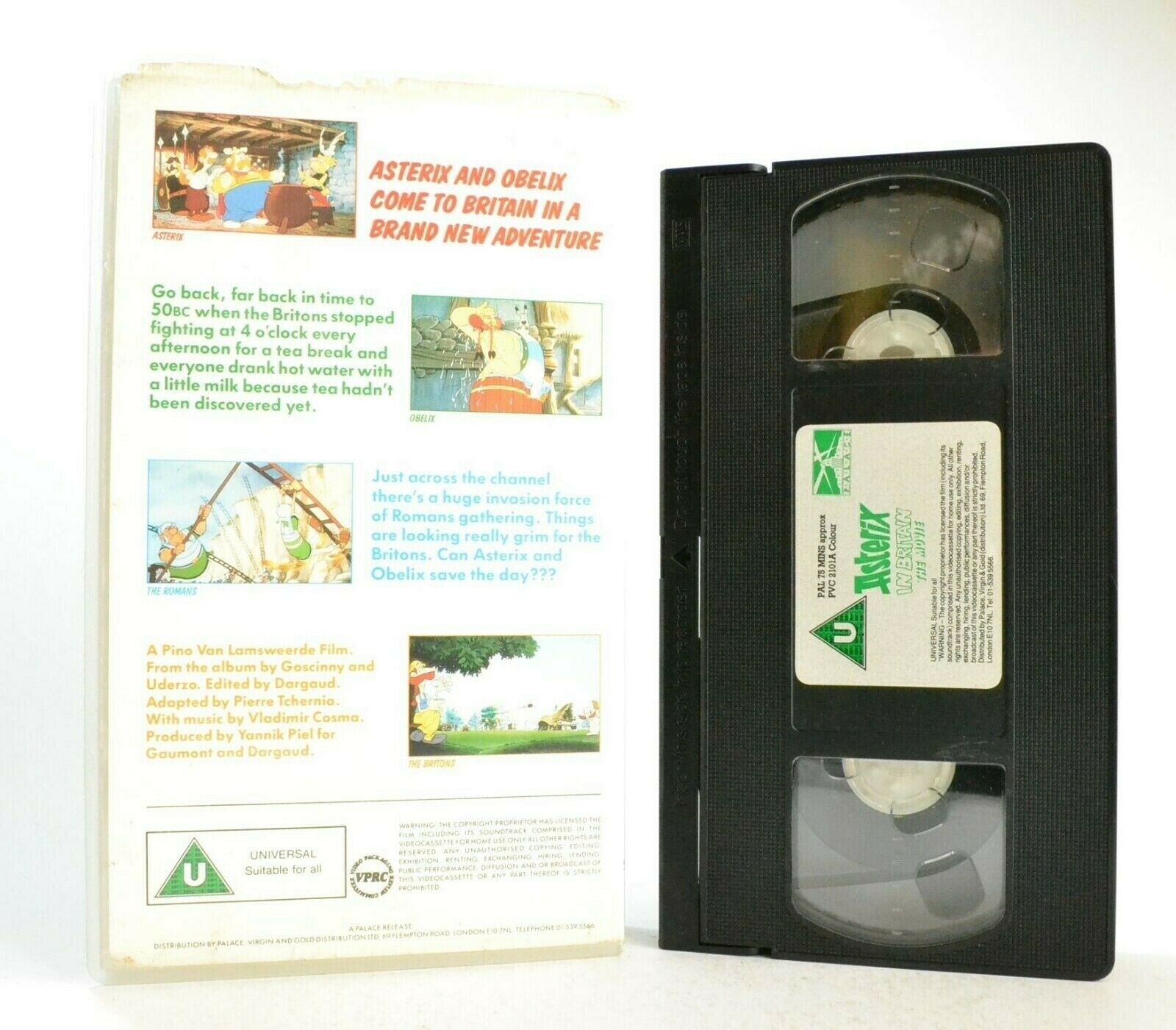 Asterix In Britain: The Movie (1986) - Animated - Classic Adventures - Pal VHS-