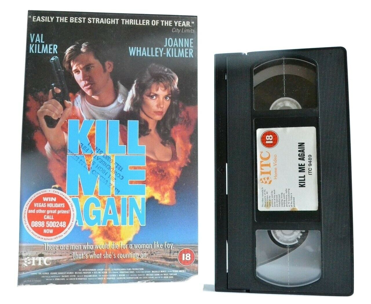 Kill Me Again: (1989) ITC - Neo-Noir Thriller - Large Box - Val Kilmer - Pal VHS-