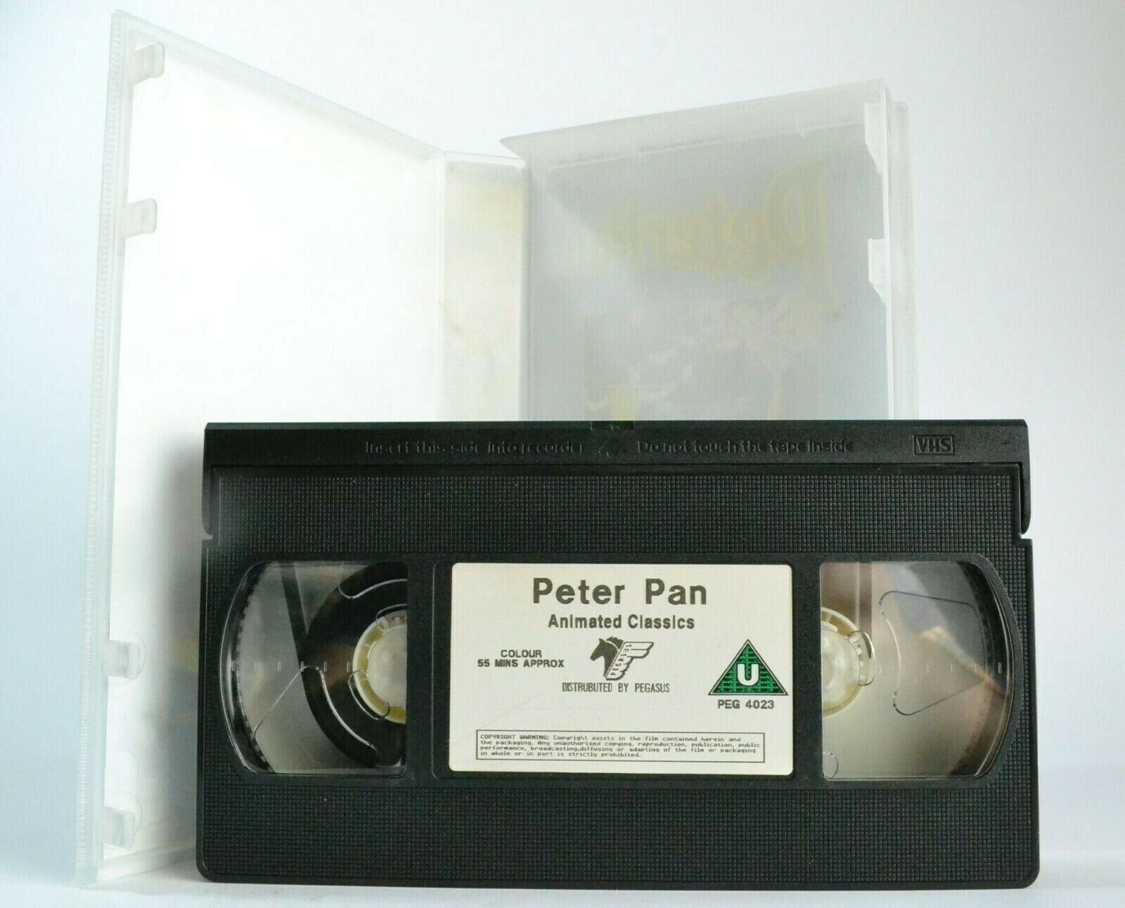 Peter Pan -<Sir James Barrie>- Fairy Tale - Never Never Land - Children's - VHS-