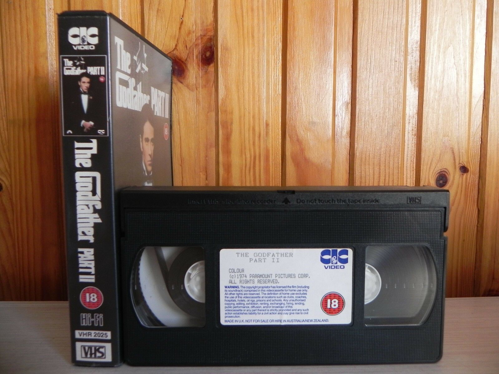 The Godfather Part 2 - CIC Release - Classic Crime - Drama Video - Al Pacino VHS-