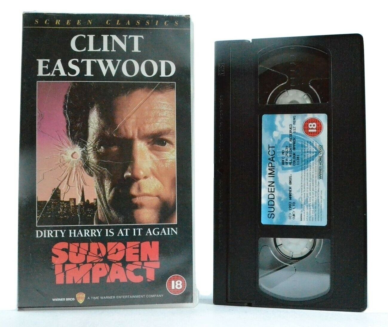 Sudden Impact: 4th Dirty Harry Film - Action Thriller - Clint Eastwood - Pal VHS-